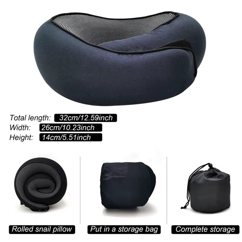 Travel Car Neck Memory Foam Pillow Airplane Pillow Neck Cushion U Shaped Travel Healthcare Memory Foam for Family and Travel